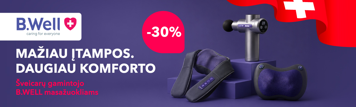 B.Well masažuokliai -30%